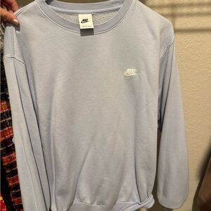 Nike women’s Soft Blue Crewneck Sweater
